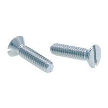 6-32 X 1 Inch Flat Head Slotted Machine Screws Zinc Plated Steel JFM63 (Pack of 100)