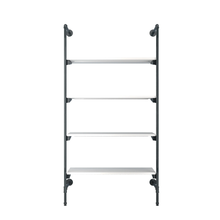51.25"L x 20"W x 4.5"H Inch Pipeline Outrigger Kit Four Wood Anthracite Grey Frame with White Shelves PSORG3WH