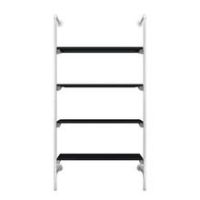 51.25"L x 20"W x 4.5"H Inch Pipeline Outrigger Kit Four Wood Gloss White Frame with Black Shelves PSORW3BK