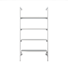 51.25"L x 20"W x 4.5"H Inch Pipeline Outrigger Kit with Four Wood Gloss White Frame with Shelves PSORW3WH