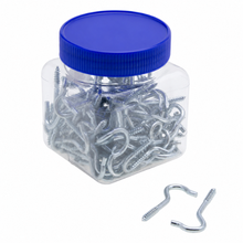 2 x .135 Inch Electrical Supplies Screw Hooks Steel Zinc Chromate Finish JSH1 (Pack of 100)
