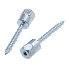 1/4 X 1 Inch Vertical Wood Rod Hanger for 1/4-20 Threaded Carbon Steel JRWV37100 (Pack of 25)