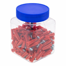 1/4 Inch Conical Wall Anchor Kit Drill Bit Dia Plastic WAKJ14 (Pack of 100)