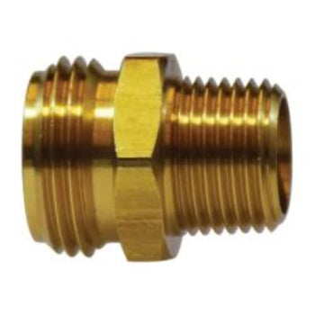 3/4 In Male Garden Hose 3/4 In Male NPTF Brass MIP Short PTRN ADP 30063S