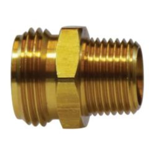 3/4 In Male Garden Hose 3/4 In Male NPTF Brass MIP Short PTRN ADP 30063S