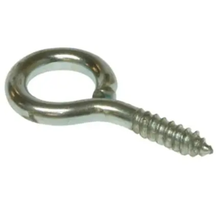 1 Inch Heavy Duty Screw Eye With Lag Screw Thread ID Steel SE8 (Pack of 50)