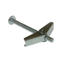 3/8 x 3 Inch Round Head Toggle Bolt Set for Secure Hollow Wall Anchoring J1519 (Pack of 50)