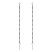 8 Length Aspect Surface Mount Slotted Wall Standards Set Of 2 Matte Gloss White APORVW