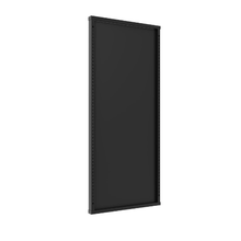59 Length Aspect Gondola Display Panel Double Sided Slotted Steel Frame Matte Black APWFRMAB