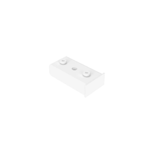 10 Length Aspect Gondola Panel Replacement End Cap Matte White APWCN4W