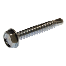 10 x 1 Inch Hex Head Tek Screw with Drill Point for Metal Fastener JTEKD13 (Pack of 100)
