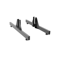 28 Length Aspect Gondola Panel T-Leg Set Matte Black APWSPLMB