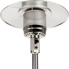 48000 BTU Propane Hammered Bronze Patio Heater With Steel Table Silver HLDS01-CBT