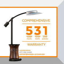 32000 BTU Arc Cantilever Gas Patio Heater Hammertone Bronze OH-BZ32-9M