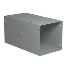 6" x 6" x 12" Steel Swept-Tee Wireway Straight Section Branch Fitting Gray Finish CWSC612