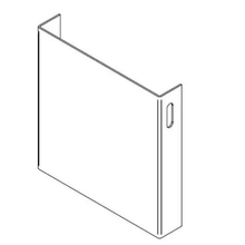 10" x 10" Type 1 Steel Wireway Closure Plate Without Knockouts Gray Finish CWCP10NK