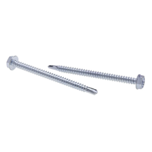 8 X 1 Inch Self Drilling Screw with Indented Hex Washer Head JTEKD14 (Pack of 100)