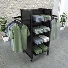 61-1/2 Inch Assembled Height Aspect 24" Wide Gondola Panel Merchandiser Kit 4 Matte Black APWKIT4MAB
