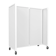 61-1/2 Inch Assembled Height Aspect 48" Wide Gondola Panel Merchandiser Kit 5 Gloss White APWKIT5W