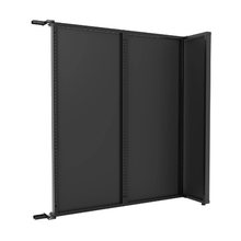57-1/4 Inch Assembled Height Aspect 48" Wide Gondola Panel Add-On Kit Matte Black APWKIT6MAB