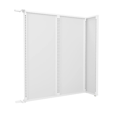 57-1/4 Inch Assembled Height Aspect 48" Wide Gondola Panel Add-On Kit Gloss White APWKIT6W