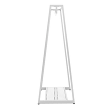 24"W x 62"H Aspect Double Sided Floor Merchandiser Gloss White Frame with Base APA24W