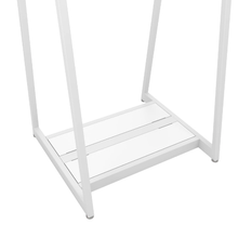 24"W x 62"H Aspect Double Sided Floor Merchandiser Gloss White Frame with Base APA24W