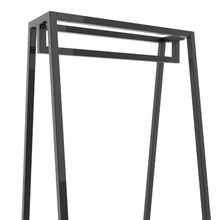 24"W x 62"H Aspect Double Sided Floor Merchandiser Gloss Matte Black Frame with Base APA24MAB