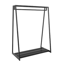 48"W x 62"H Aspect Double Sided Floor Merchandiser Matte Black Frame with Base APA48MAB
