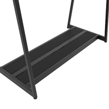 48"W x 62"H Aspect Double Sided Floor Merchandiser Matte Black Frame with Base APA48MAB