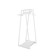 24"W x 62"H Aspect 24" Floor Merchandiser for Hanging Apparel Kit 1 Gloss White APA24KIT1W