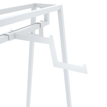 24"W x 62"H Aspect 24" Floor Merchandiser for Hanging Apparel Kit 1 Gloss White APA24KIT1W