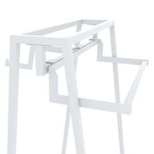 24"W x 62"H Aspect 24" Floor Merchandiser for Hanging Apparel Kit 1 Gloss White APA24KIT1W