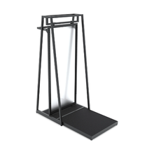 Aspect 24" Floor Merchandiser with Hang Bar and Mannequin Platform Kit 5 Matte Black APA24KIT5B
