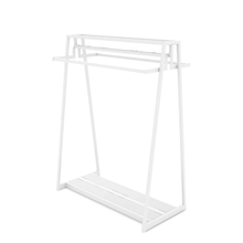 Aspect 48" Floor Merchandiser for Hanging Apparel Kit 1 Gloss White APA48KIT1W