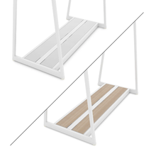 Aspect 48" Floor Merchandiser for Hanging Apparel Kit 1 Gloss White APA48KIT1W