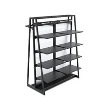 Aspect 48" Floor Merchandiser with High Capacity Hanging and Shelving Kit 3 Matte Black APA48KIT3B