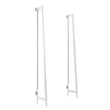 95-7/16 Inch Height Aspect Outrigger Upright Pair for Retail Display Gloss White Frame APORW