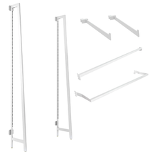 53 Length Aspect Kit 3 Gloss White Outrigger with Two Faceouts and Hangrail APORWK3