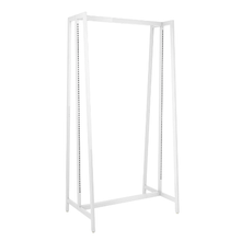 48"W x 96"H Aspect Large Double-Sided Freestanding Merchandiser for Retail Display Gloss White Frame APFS96W