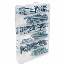 210 Piece Electrical Supplies Anchors Truss Mushroom Head Toggle Bolt Kit Tray TBMK1