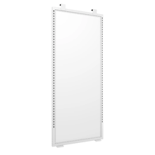 1"L x 24"W Aspect 24 Wide Center Panel Retail Display with Slotted Uprights Gloss White Frame APAFCPW