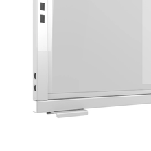 1"L x 24"W Aspect 24 Wide Center Panel Retail Display with Slotted Uprights Gloss White Frame APAFCPW