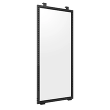 1"L x 24"W Aspect 24 Wide Center Panel Retail Display with Slotted Uprights Matte Black Frame APAFCPMAB