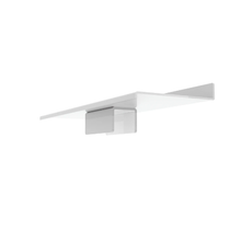 4"L x 11"W Aspect Retail Shoe Shelf Saddle Mount Display for Gloss White APFWSLFW