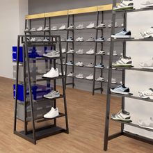 4"L x 11"W Aspect Retail Shoe Shelf Saddle Mount Display for Gloss White APFWSLFW