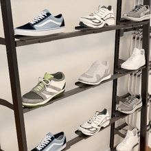 4"L x 11"W Aspect Retail Shoe Shelf Saddle Mount Display for Gloss White APFWSLFW
