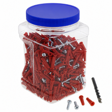1/4 Inch Electrical Supplies Red Plastic Wall Anchor Kit WAK14V