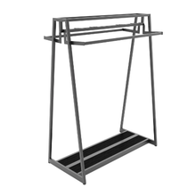 11"L Aspect Saddle Mount Large Drop-Down Hang Bar Matte Black APHBSM48MAB