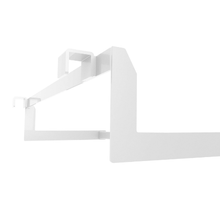 11"L Aspect Saddle Mount Small Drop-Down Hang Bar Gloss White APHBSM24W